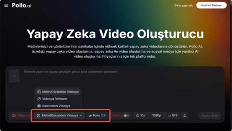 Doğru Üretim Modunu Seçin