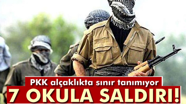 PKK'nın boykot çağrısına uymayan 7 okula saldırı