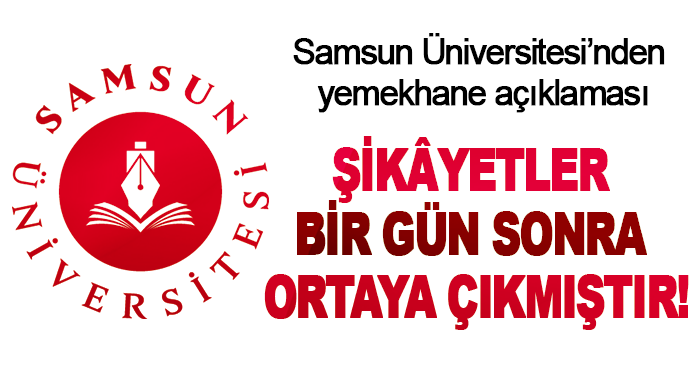 Samsun Üniversitesi’nden yemekhane açıklaması