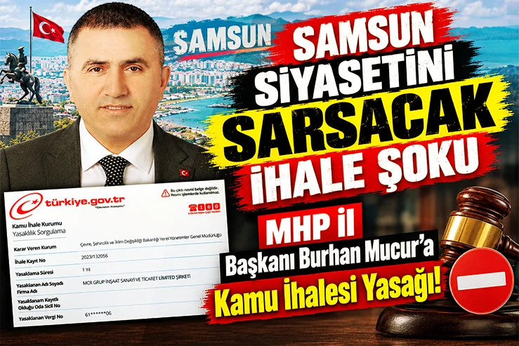 MHP İl Başkanı Burhan Mucur’a Kamu İhalesi Yasağı!