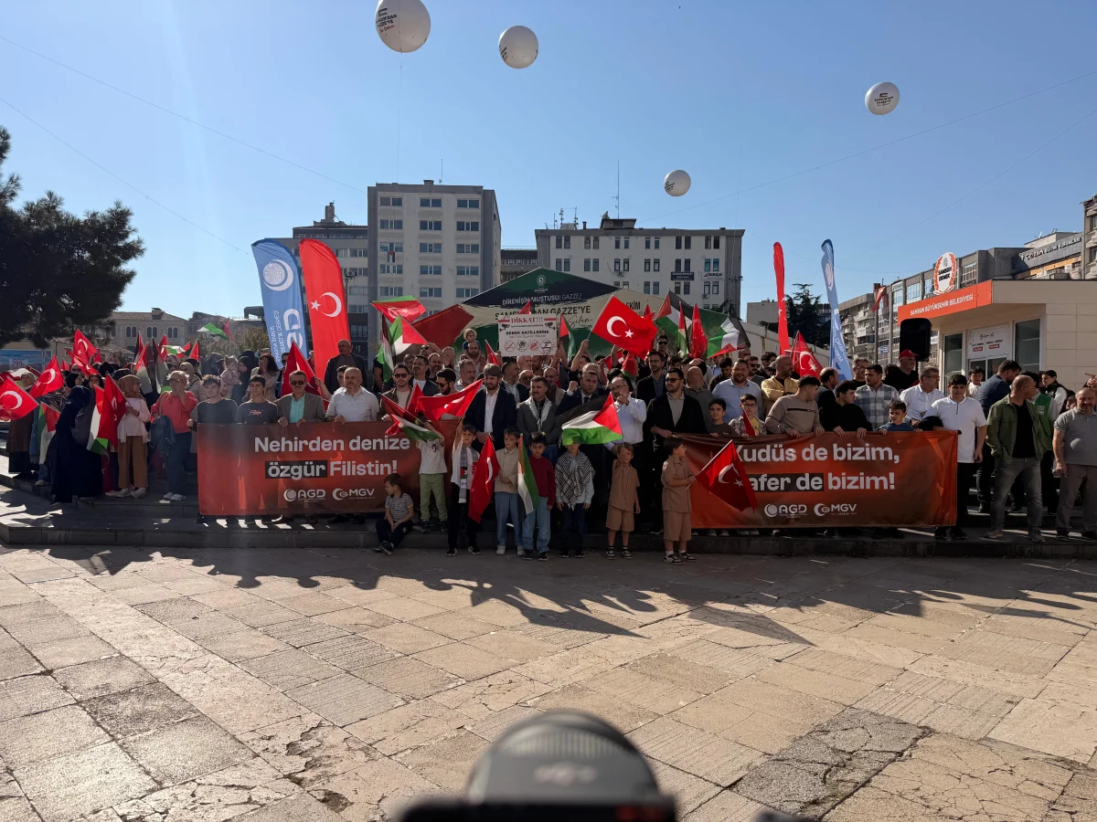 Samsun'dan Gazze için sert manifesto!