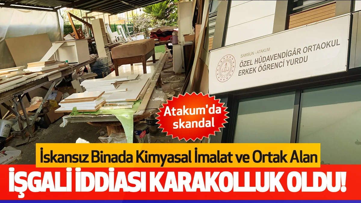 İskansız Binada Kimyasal İmalat Ve Ortak Alan İşgali İddiası Karakolluk Oldu!