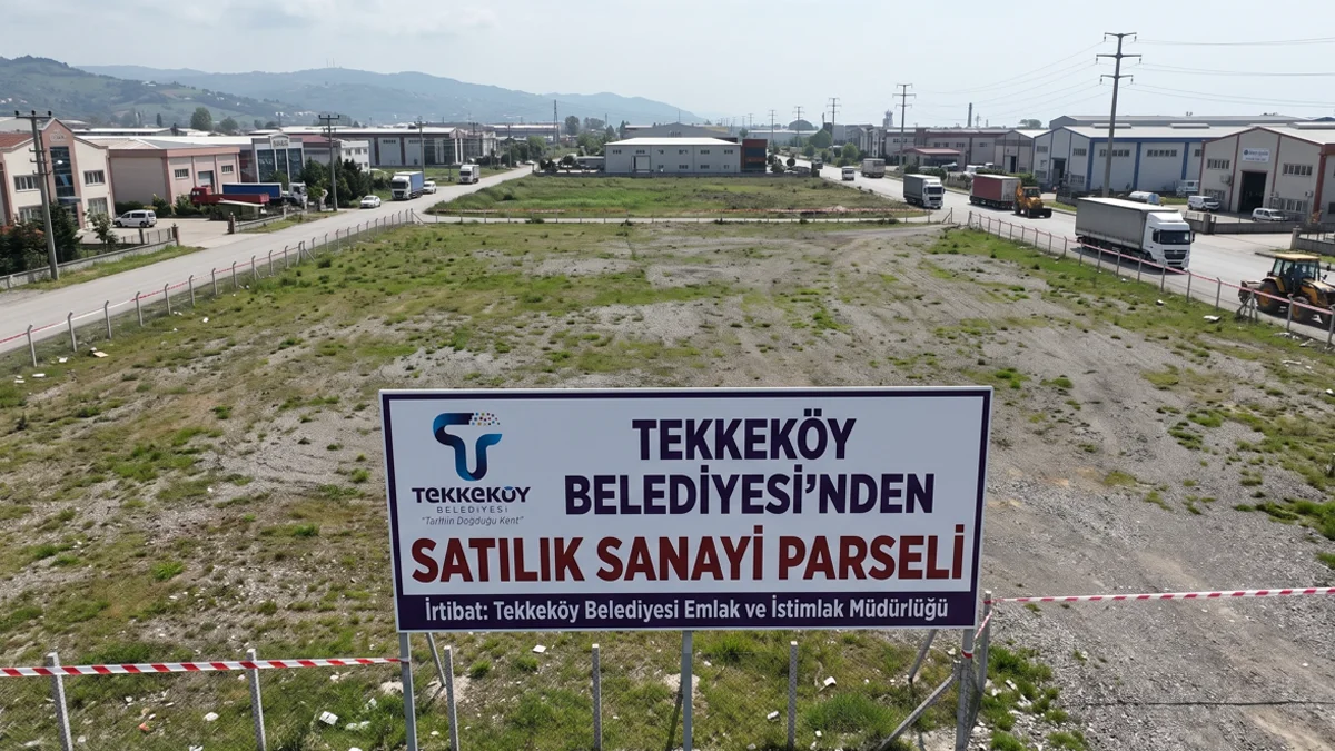 Tekkeköy Belediyesi sanayi parseli satacak!