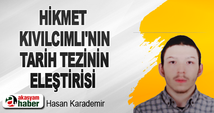 Hikmet Kıvılcımlı'nın Tarih Tezinin Eleştirisi