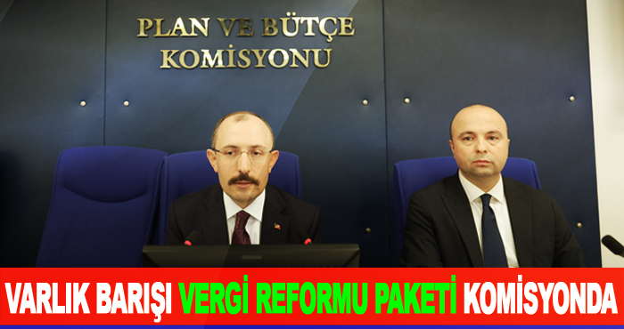 Varlık Barışı vergi reformu paketi komisyonda