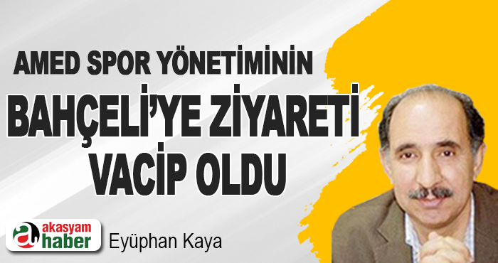 Amed Spor yönetiminin Bahçeli’ye ziyareti vacip oldu