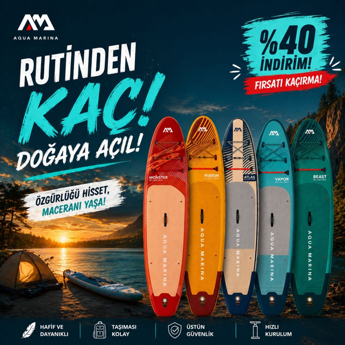 Aqua Marina SUP Board Modelleri Yaz Sporlarında Öne Çıkıyor