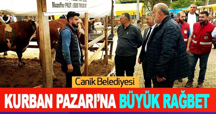 Canik Belediyesi Kurban Pazarı’na Büyük Rağbet