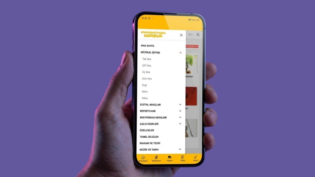 Müzik Bölümü Adaylarına Yönelik Ücretsiz Android Uygulaması