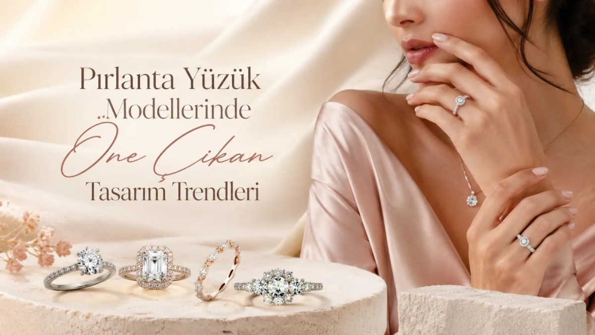 Pırlanta Yüzük Modellerinde Öne Çıkan Tasarım Trendleri