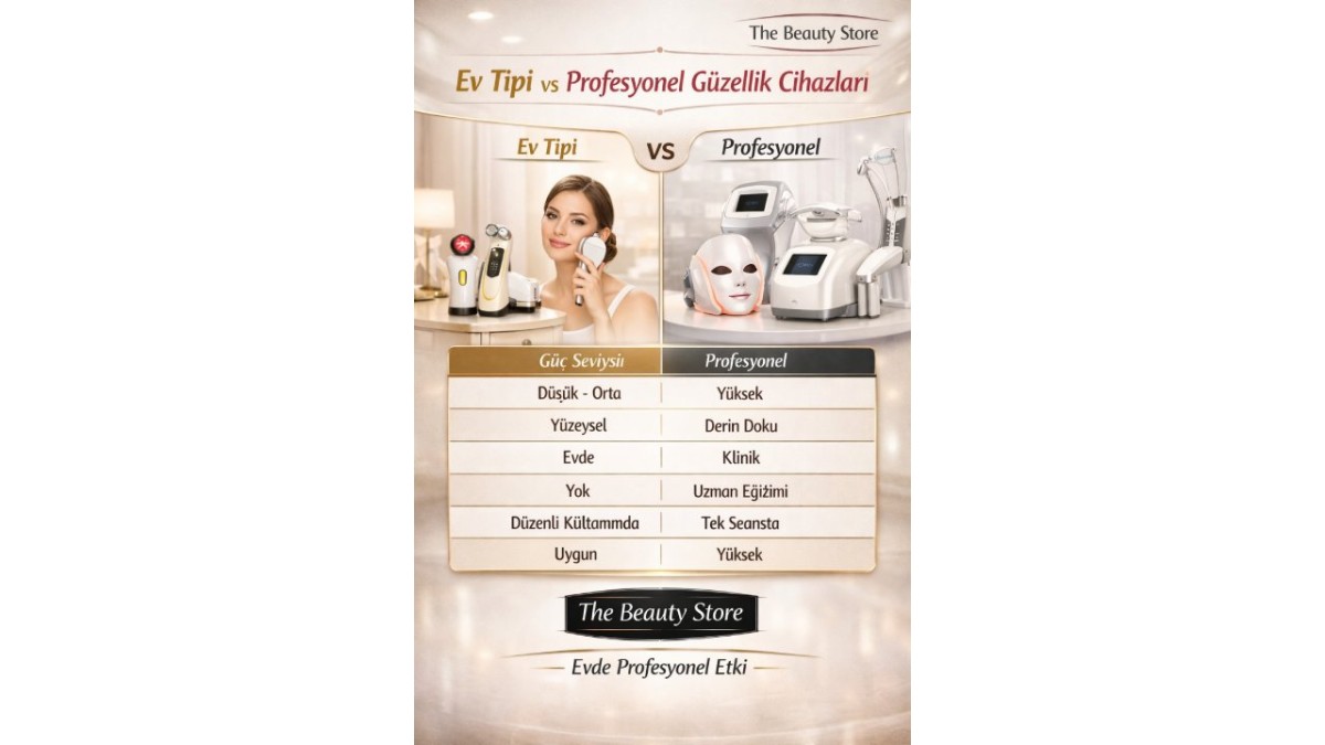 The Beauty Store ile Ev Tipi ve Profesyonel Güzellik Cihazları Arasındaki Farklar