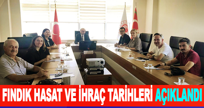 Fındık Hasat ve İhraç Tarihleri Açıklandı
