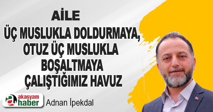 Aile Üç Muslukla Doldurmaya, Otuz Üç Muslukla Boşaltmaya Çalıştığımız Havuz