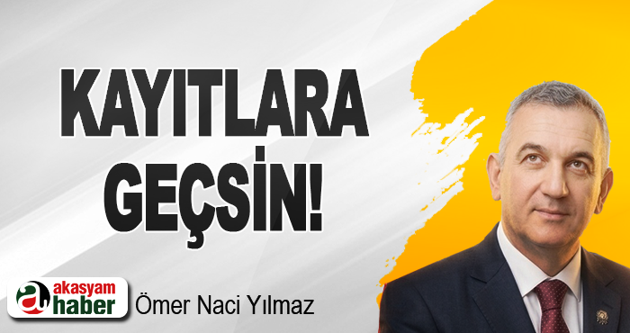 Kayıtlara geçsin!
