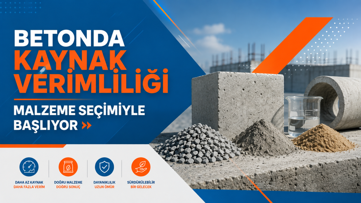 Betonda Kaynak Verimliliği Malzeme Seçimiyle Başlıyor