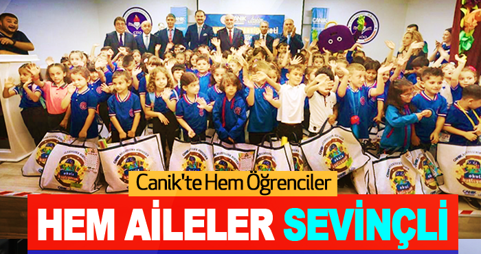 Canik'te Hem Öğrenciler Hem Aileler Sevinçli
