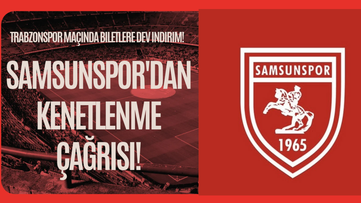 Samsunspor'dan Kenetlenme Çağrısı!