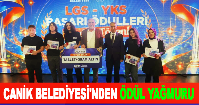 Canik Belediyesi'nden Ödül Yağmuru
