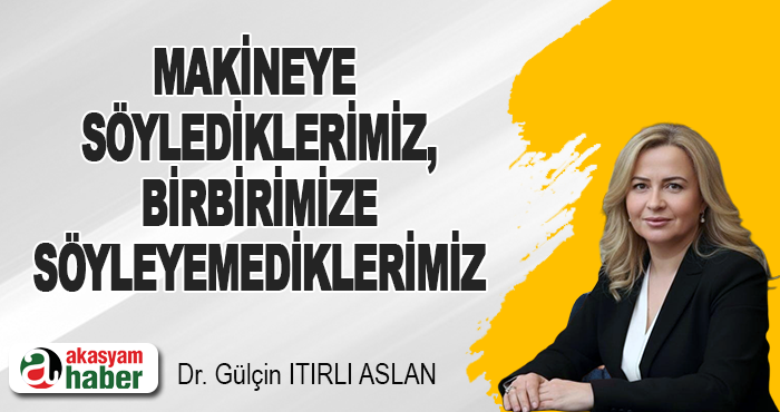 Makineye Söylediklerimiz, Birbirimize Söyleyemediklerimiz