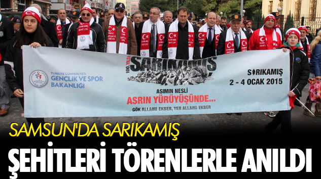 Samsun'da Sarıkamış Şehitleri Törenlerle Anıldı
