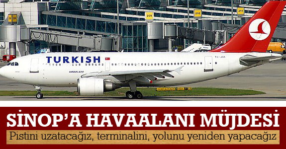 Sinop’a havaalanı müjdesi
