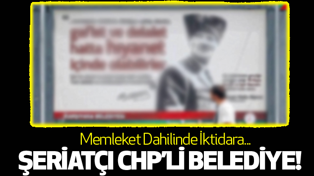 Şeriatçi chp’li belediye!
