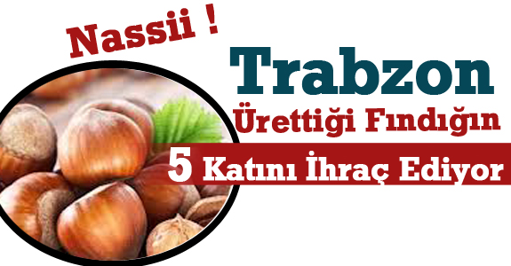 Trabzon, Ürettiği Fındığın 5 Katını İhraç Ediyor