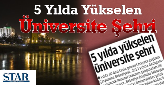 5 Yılda Yükselen Üniversite Şehri