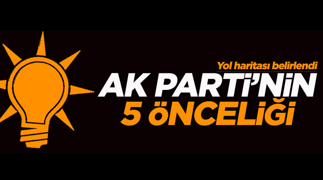 AK Parti'nin yol haritasının beş önceliği