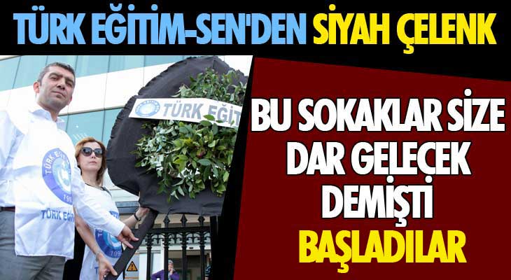 Türk Eğitim-Sen'den Siyah Çelenk