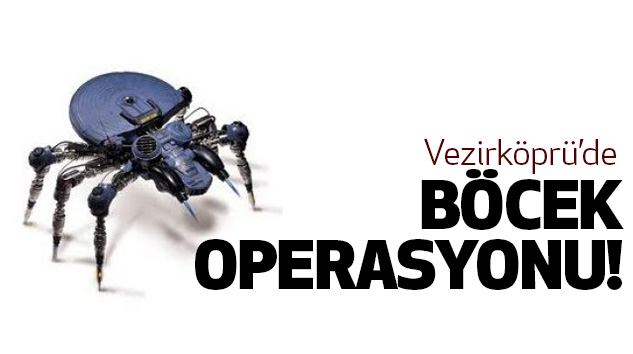Vezirköprü’de Böcek Operasyonu