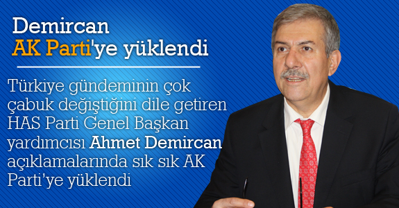 Ahmet Demircan AK Parti'ye yüklendi