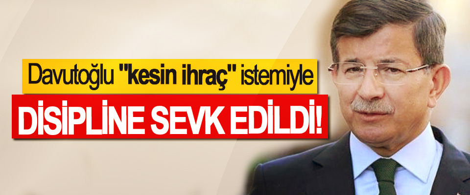 AK Parti'de Davutoğlu 