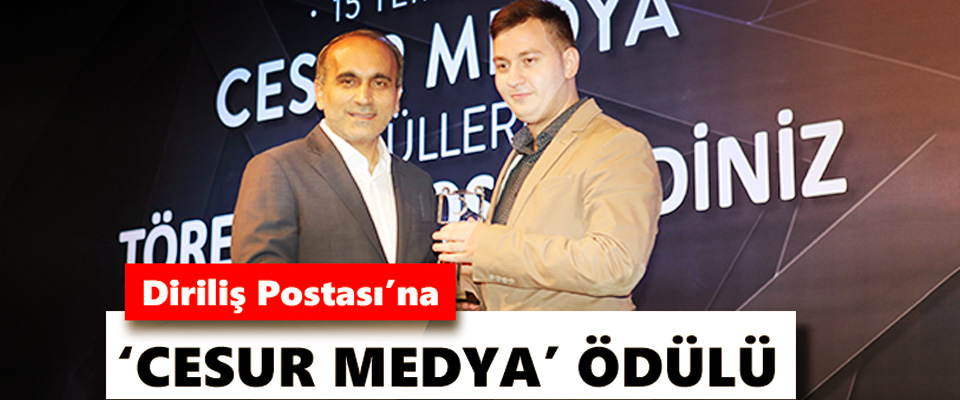 Arnavutköy Belediyesinden Diriliş Postası’na ‘Cesur Medya’ Ödülü