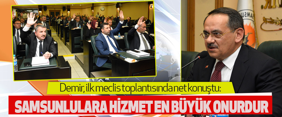 Başkan Mustafa Demir, ilk meclis toplantısında net konuştu