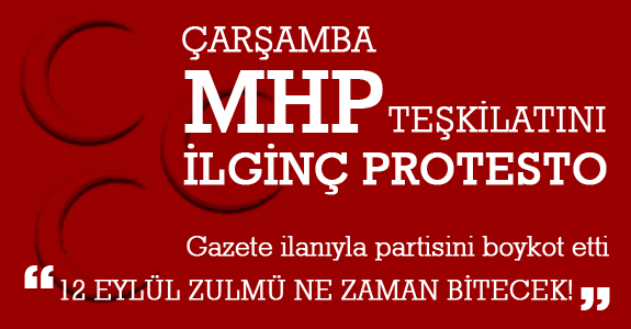 Çarşamba MHP teşkilatını ilginç bir protesto