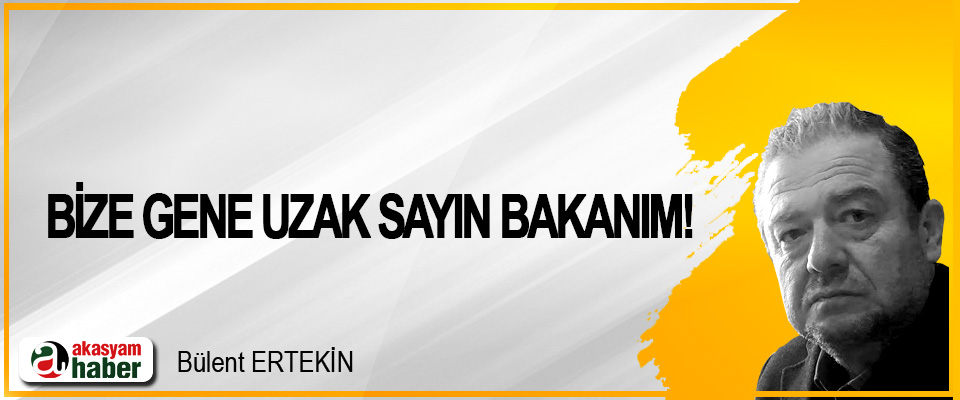 Bize gene uzak sayın bakanım!
