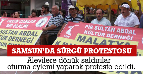 Samsun’da Sürgü Protestosu