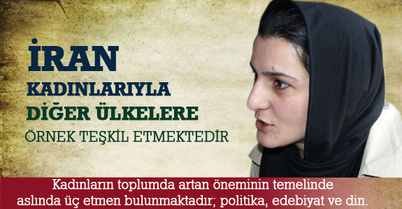 Ali Şeriati'nin kızı Sara Mezinani Şeriati;