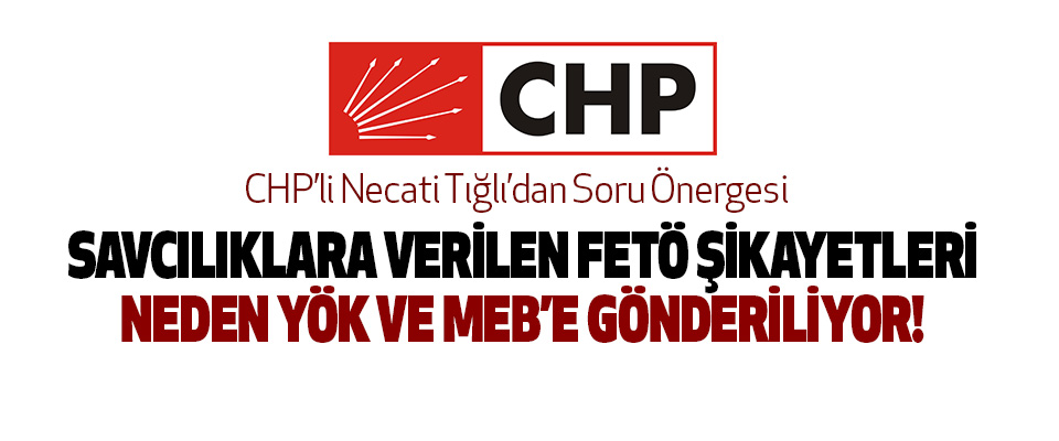 CHP’li Necati Tığlı’dan Soru Önergesi