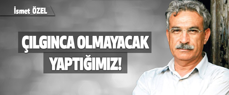 Çılgınca Olmayacak Yaptığımız!