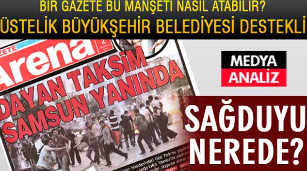 Samsun Büyükşehir Belediyesi'nin desteklediği bir gazete bu manşeti nasıl atabilir!