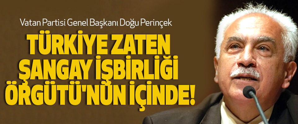 Doğu Perinçek; Türkiye zaten şangay işbirliği örgütü'nün içinde!