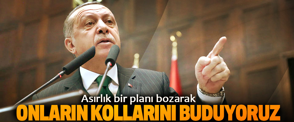 Erdoğan: Asırlık bir planı bozarak Onların Kollarını Buduyoruz