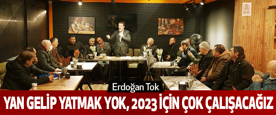 Erdoğan Tok: Yan Gelip Yatmak Yok, 2023 İçin Çok Çalışacağız