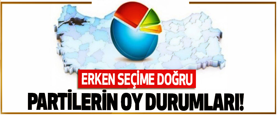 Erken seçime doğru partilerin oy durumları!