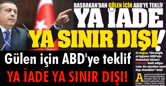 YA İADE YA SINIR DIŞI!
