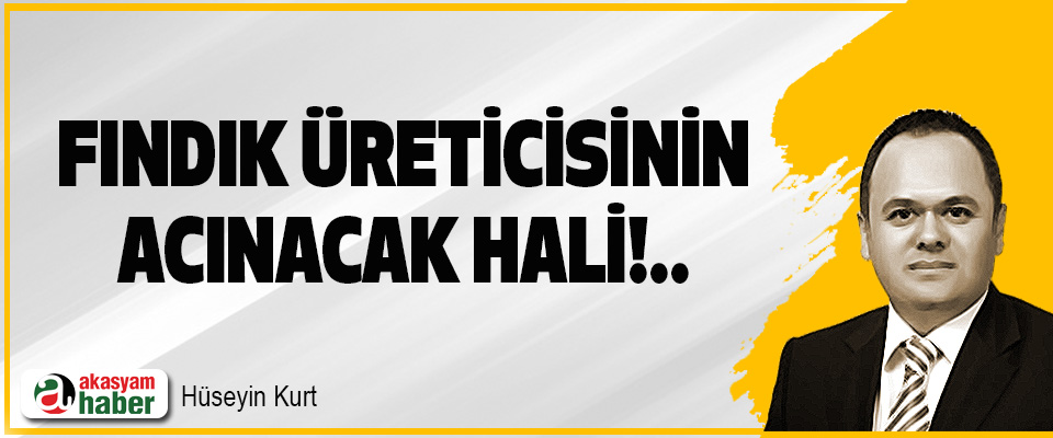 Fındık Üreticisinin Acınacak Hali!..