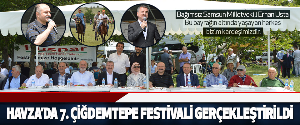 Havza’da 7. Çiğdemtepe Festivali Gerçekleştirildi