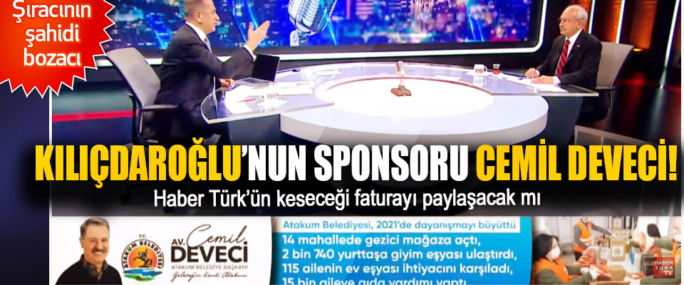 Kılıçdaroğlu’nun sponsoru Cemil Deveci!